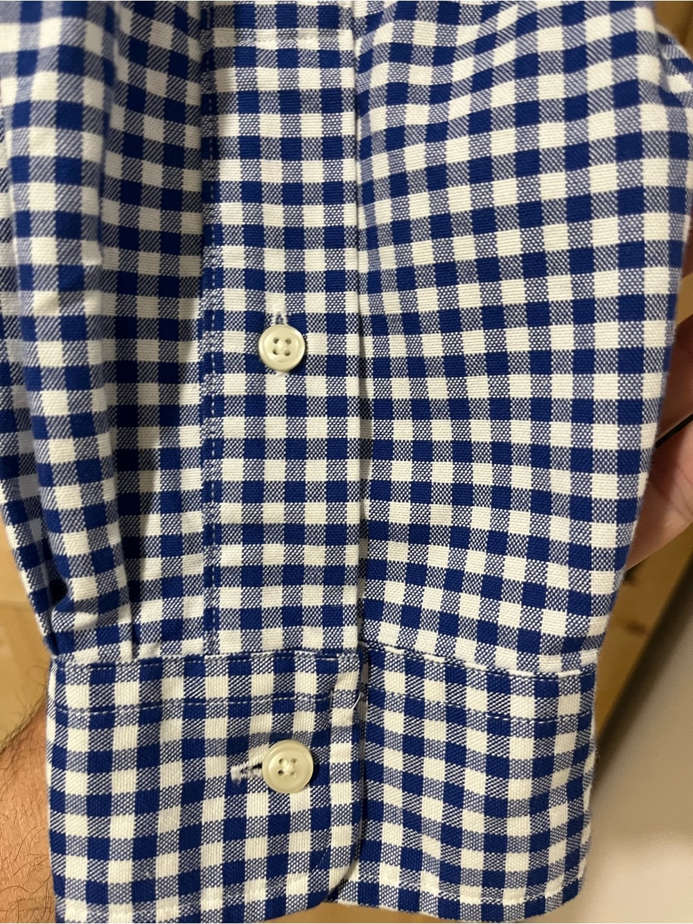Polo Ralph Lauren Classic Fit, blue and white gingham XL Long Sleeve. - Picture 6 of 10